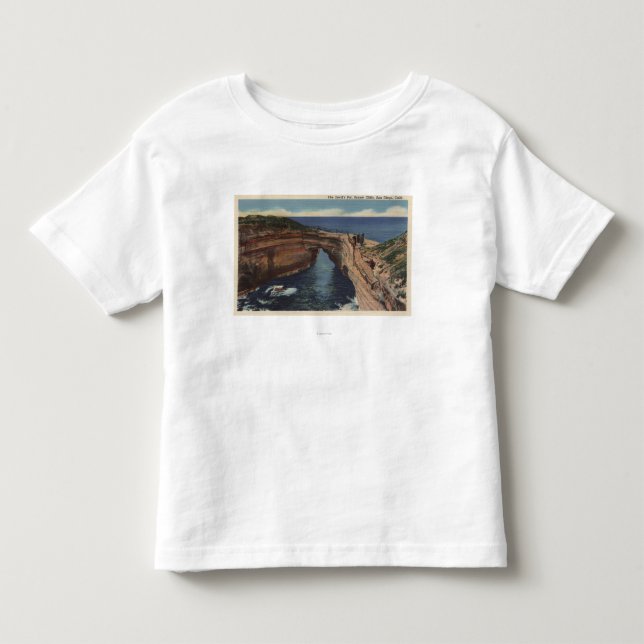 View of the Devil's Pot & the Sunset Cliffs Toddler T-Shirt (Front)