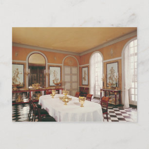 View of the dining room postcard