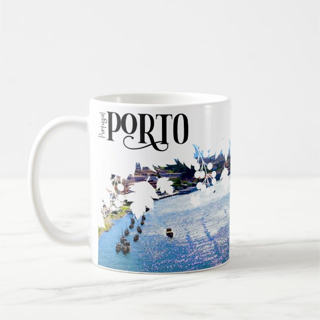 View of the Douro port portugal Coffee Mug (Left)