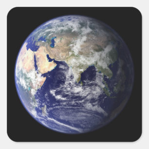 View of the Earth from space Square Sticker