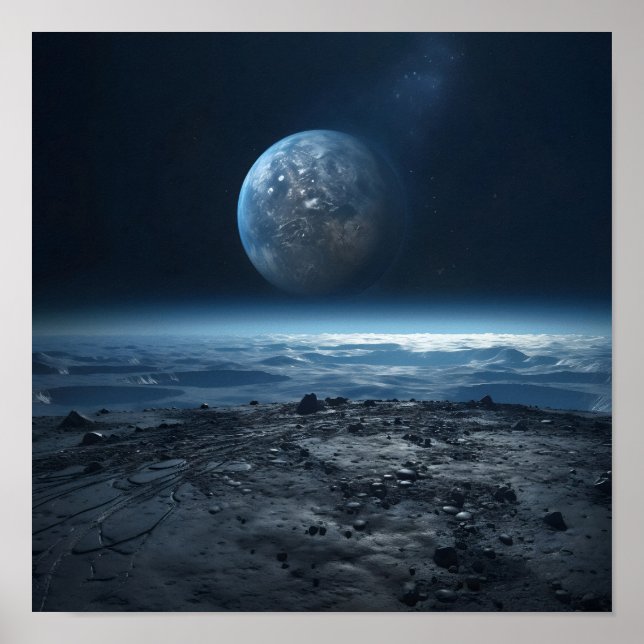 View of the Earth from the Moon Poster (Front)