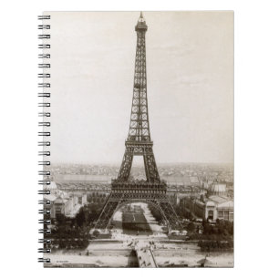 View Of The Eiffel Tower, 1900 Notebook