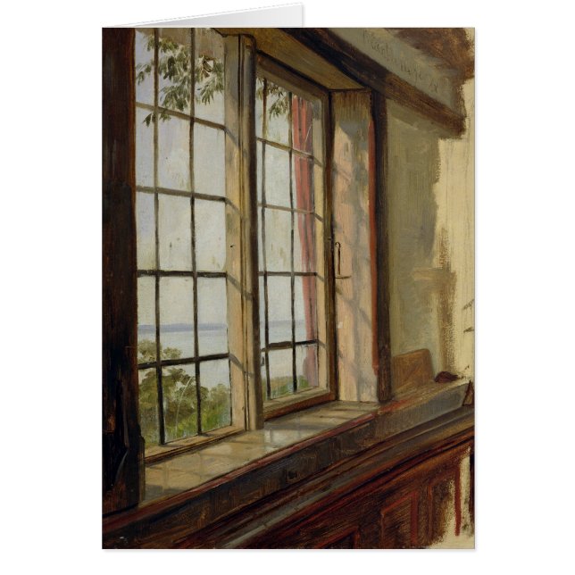 View of the Elbe through a Window, 1838 (Front)