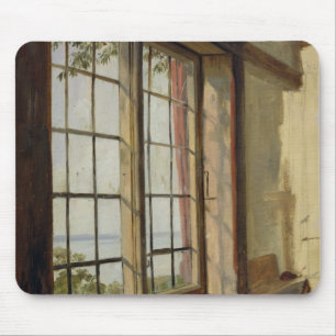View of the Elbe through a Window, 1838 Mouse Pad