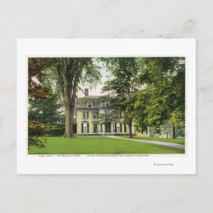 View of the Elm Knoll, Longfellow Resided Here Postcard