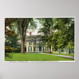 View of the Elm Knoll, Longfellow Resided Here Poster