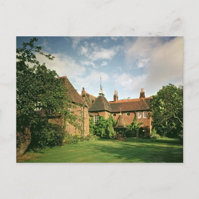 View of the exterior, designed for William Postcard (Front)