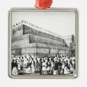 View of the Exterior of the Crystal Palace Metal Ornament