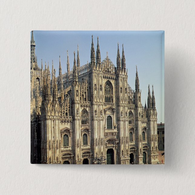 View of the facade, begun 1386 15 cm square badge (Front)