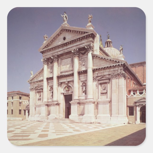 View of the facade, built 1607-11 square sticker (Front)