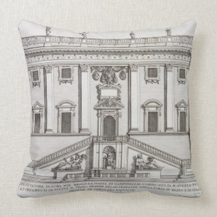 View of the facade of Palazzo Senatorio in Piazza Cushion