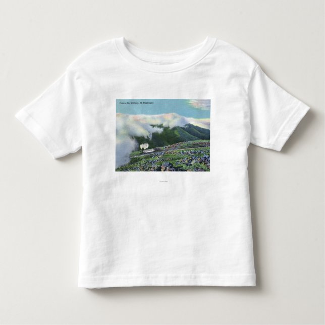 View of the Famous Cog Railway Toddler T-Shirt (Front)