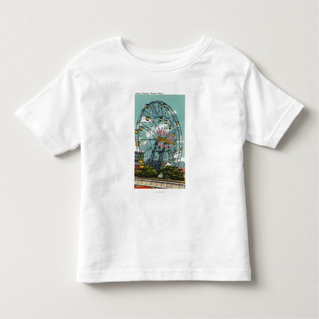 View of the Famous Wonder Ferris Wheel Toddler T-Shirt (Front)