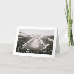View of the first official Olympic Games in Athens Card