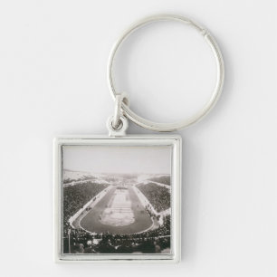View of the first official Olympic Games in Athens Key Ring