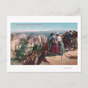 View of the Fissures and Yosemite Valley Postcard