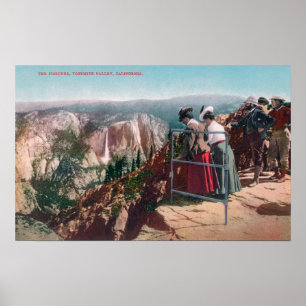 View of the Fissures and Yosemite Valley Poster