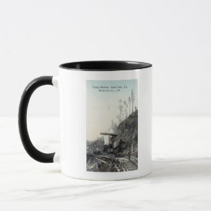 View of the Flying Maching, South ForkElk, CA Mug