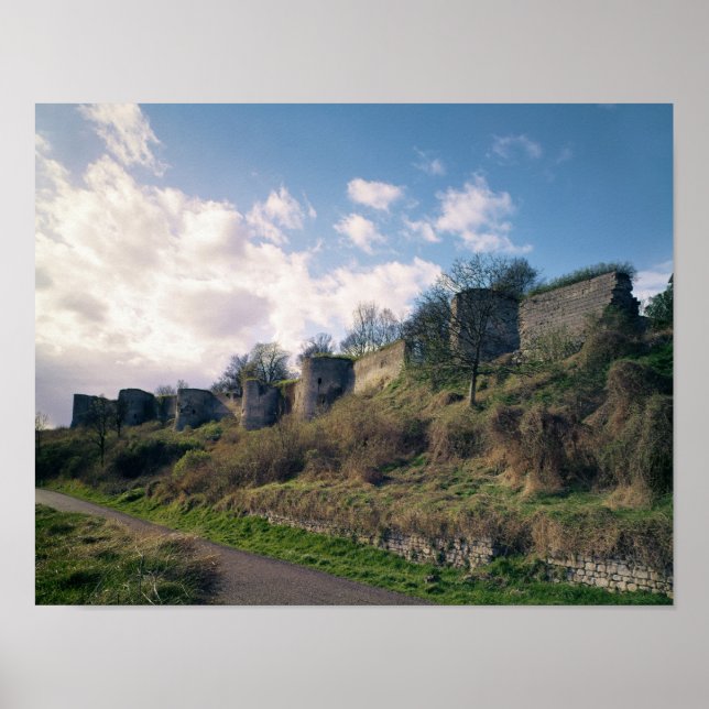 View of the fortifications, 1226-42 poster (Front)