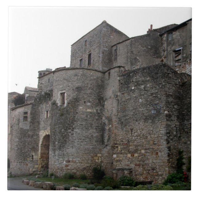 View of the fortified village (photo) 2 tile (Front)