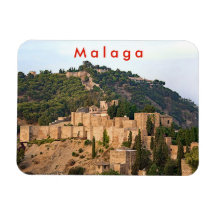 View of the fortress of Alcazaba in Malaga.