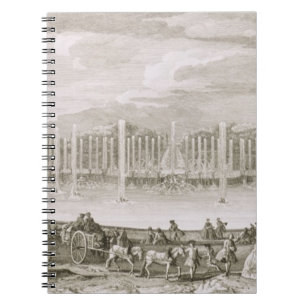 View of the Fountain of Neptune, Versailles (engra Notebook