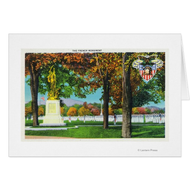 View of the French Monument, Soldiers in (Front Horizontal)