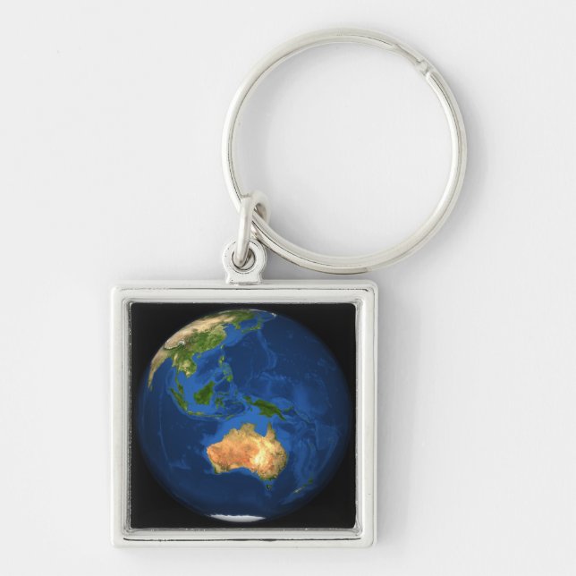 View of the full Earth showing Indonesia, Ocean Key Ring (Front)