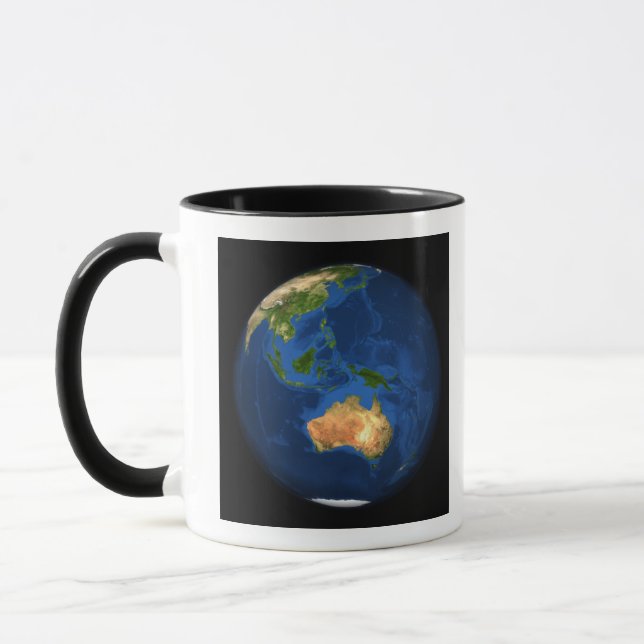View of the full Earth showing Indonesia, Ocean Mug (Left)