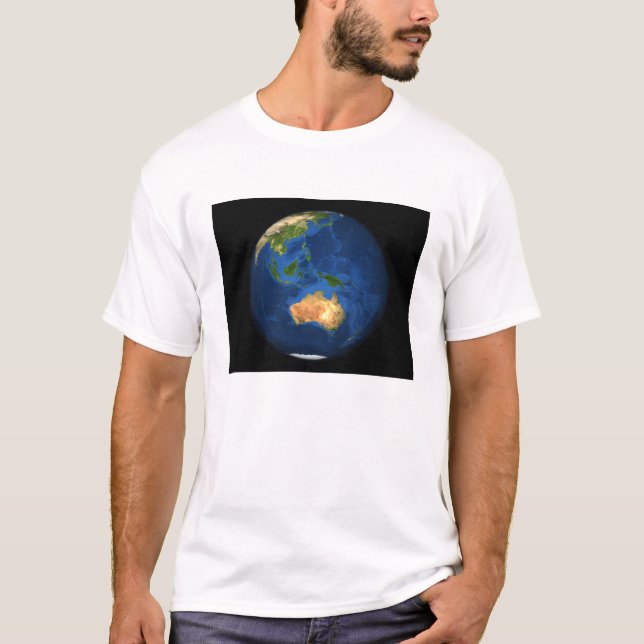View of the full Earth showing Indonesia, Ocean T-Shirt (Front)