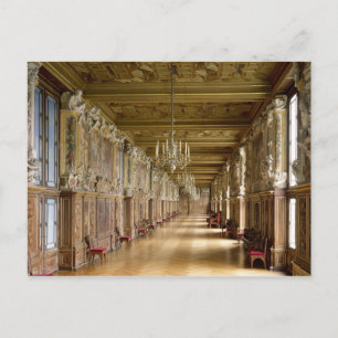 View of the Galerie Francois I, 1528-40 Postcard