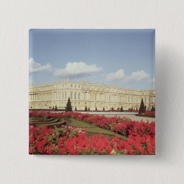 View of the garden facade 15 cm square badge (Front)