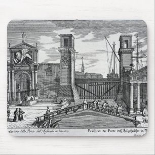 View of the gates at the entrance to Arsenal Mouse Pad