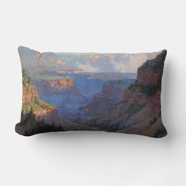 View of the Grand Canyon (by E.H. Potthast) Lumbar Cushion (Front)