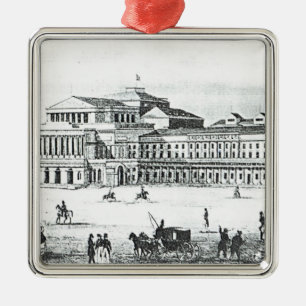 View of the Grand Theatre, Warsaw Metal Ornament