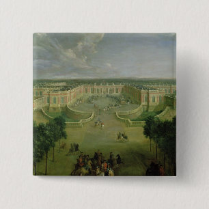 View of the Grand Trianon, 1722 15 Cm Square Badge