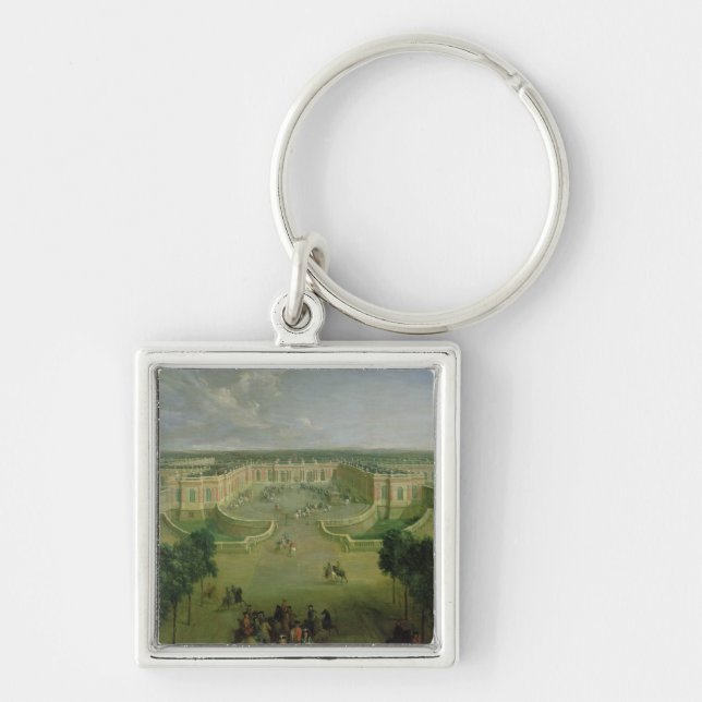 View of the Grand Trianon, 1722 Key Ring (Front)