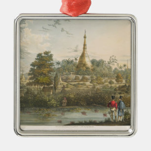 View of the Great Dagon Pagoda at Rangoon from the Metal Tree Decoration