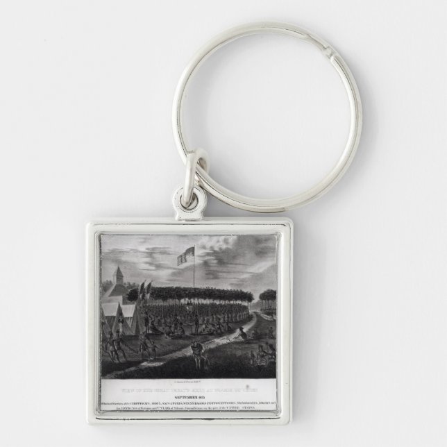 View of the Great Treaty Held at Prairie du Key Ring (Front)