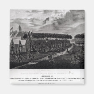 View of the Great Treaty Held at Prairie du Magnet