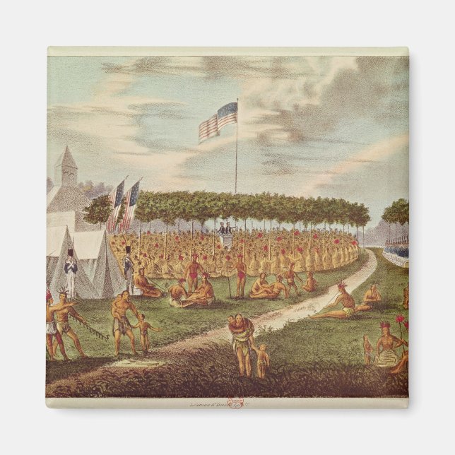 View of the Great Treaty Held at Prairie du Magnet (Front)