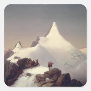View of the 'Grossglockner' mountain Square Sticker