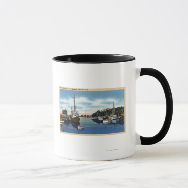 View of the Harbour, Martha's Vineyard Mug (Right)
