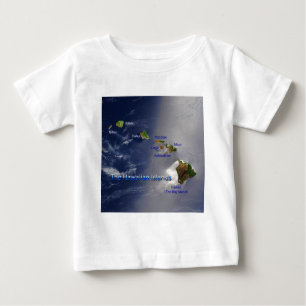 View of the Hawaiian Islands Baby T-Shirt