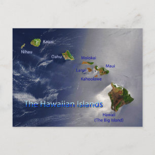 View of the Hawaiian Islands Postcard