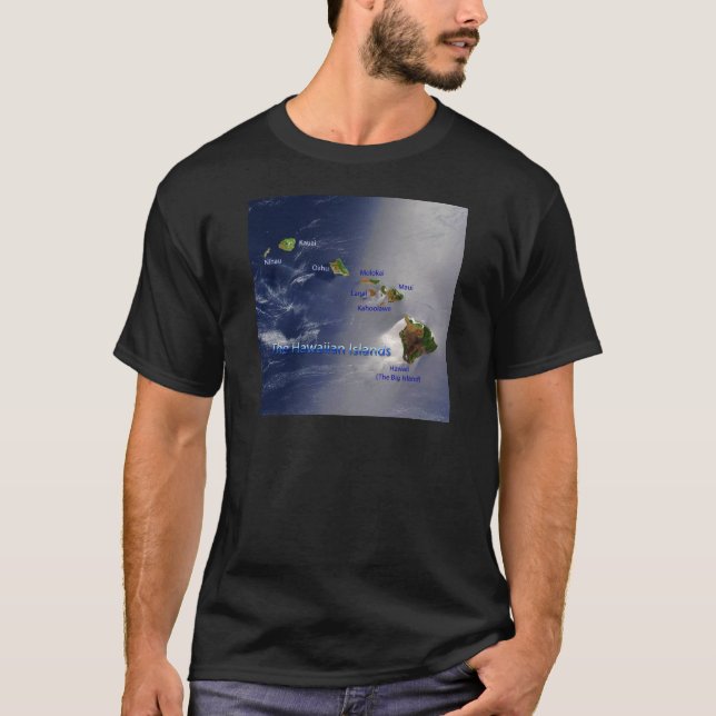 View of the Hawaiian Islands T-Shirt (Front)