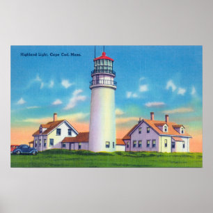 View of the Highland Lighthouse Poster