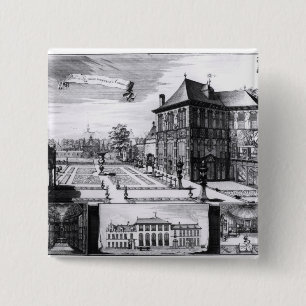 View of the Hilwerue House 15 Cm Square Badge