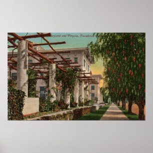 View of the Hotel Maryland & Pergola Poster