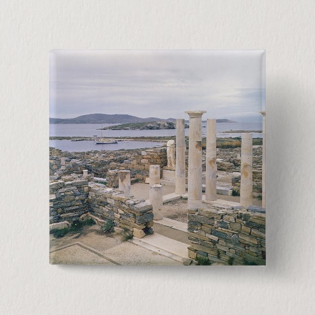 View of the House of Cleopatra 15 Cm Square Badge (Front)